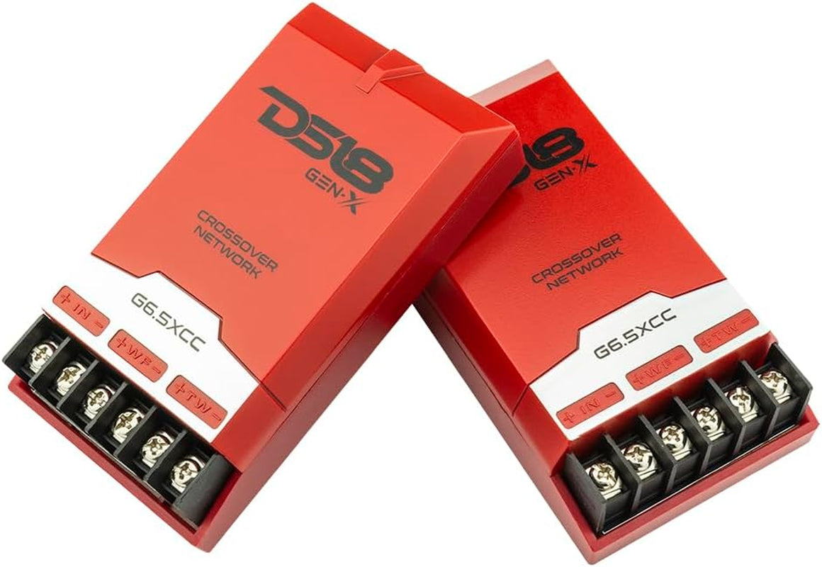 GEN-X6.5C Component Set - 6.5", 2-Way, 150W Max, 50W RMS, Black Paper Cone, Tetorn Dome Tweeters, 4 Ohms - Clarity Unparalled by Other Speakers in Their Class (2 Speakers)