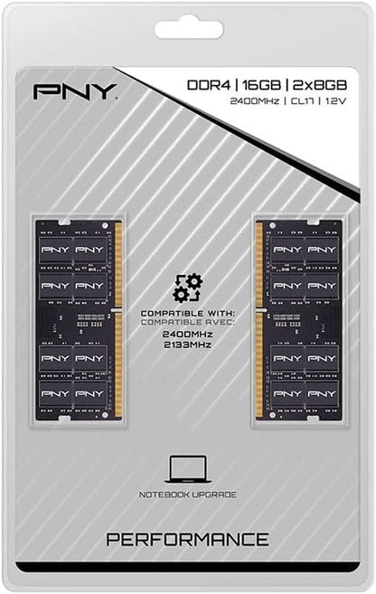 Performance 16GB (2X8Gb) DDR4 DRAM 2400Hz (PC4-19200) CL17 1.2V Dual Channel Notebook/Laptop (SODIMM) Computer Memory Kit – MN16GK2D42400