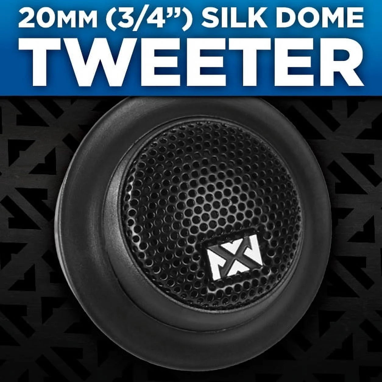 NSP65KIT 6.5" Component Car Speaker System 2-Way 600W Peak N-Series W/ 20Mm Silk Dome Tweeters