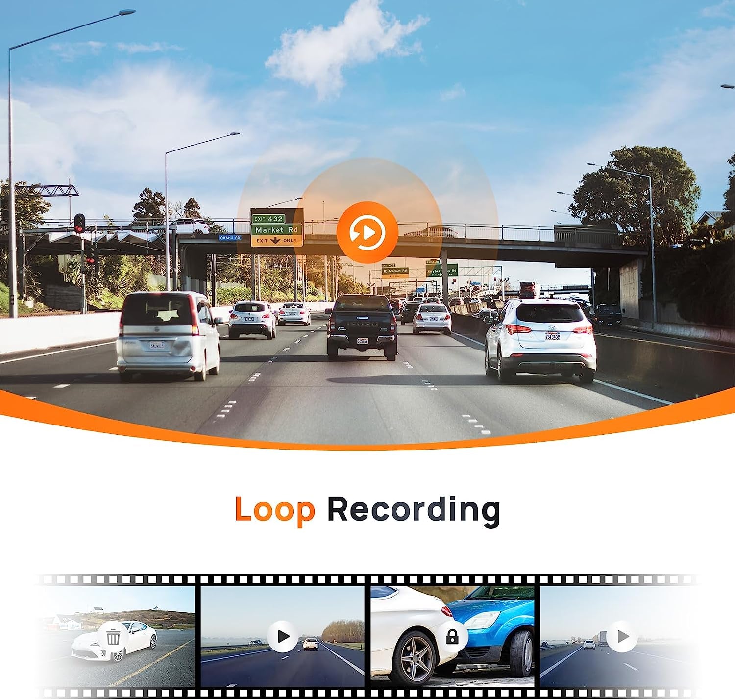 Smart Dash Cam 1S 1080P Full HD Smart Dash Camera for Cars Sony IMX307