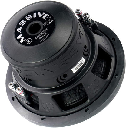 GTX104 10 Inch Car Audio Subwoofer, High Performance for Cars, Trucks, Jeeps - 10" Subwoofer 700W RMS, 1400W MAX Dual 2 Ohm, 2.5 Inch Voice Coil