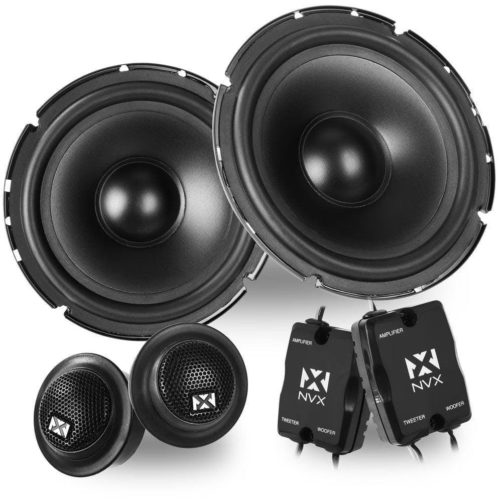 NSP65KIT 6.5" Component Car Speaker System 2-Way 600W Peak N-Series W/ 20Mm Silk Dome Tweeters