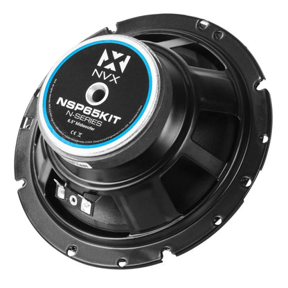 NSP65KIT 6.5" Component Car Speaker System 2-Way 600W Peak N-Series W/ 20Mm Silk Dome Tweeters