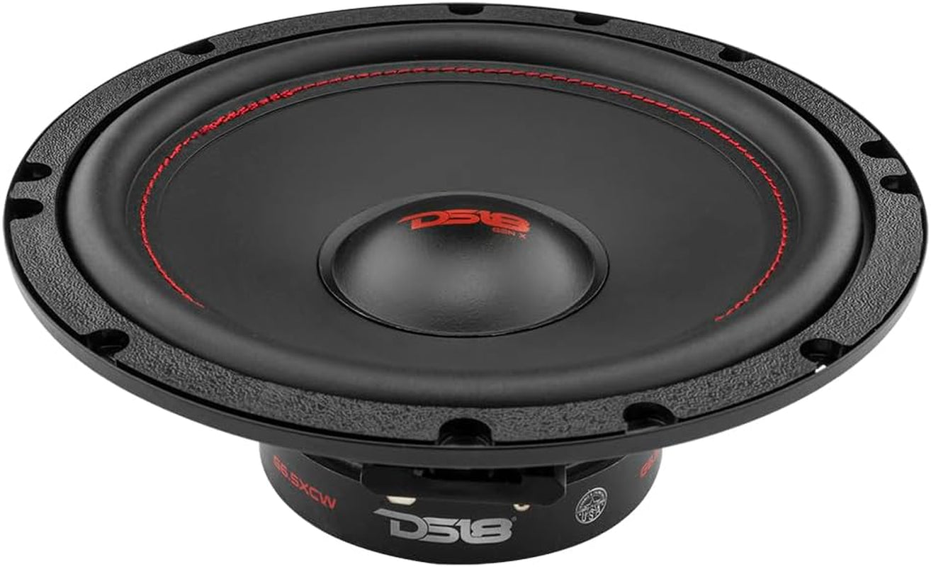 GEN-X6.5C Component Set - 6.5", 2-Way, 150W Max, 50W RMS, Black Paper Cone, Tetorn Dome Tweeters, 4 Ohms - Clarity Unparalled by Other Speakers in Their Class (2 Speakers)